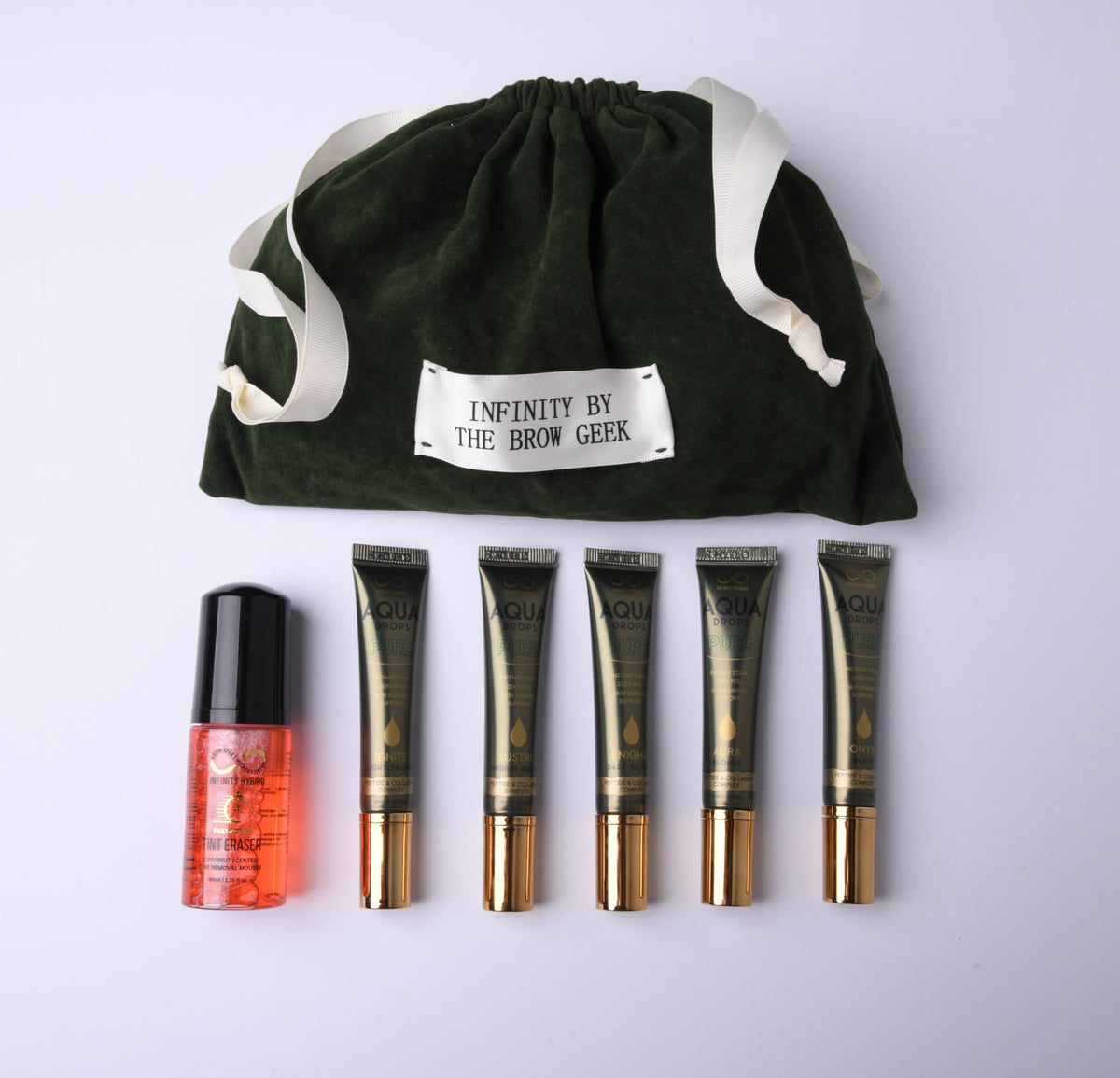 Aqua Drops® Pure Kit · All 5 Shades + Velvet Bag + Tint Eraser
