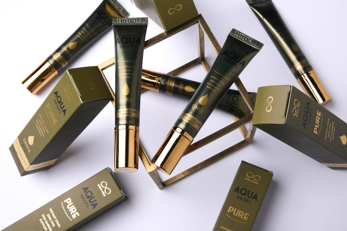 Aqua Drops® Pure Enigma CASTAÑO OSCURO · Tinte líquido de cejas sin PPD · 15ml