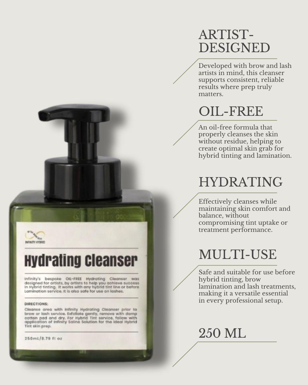 Infinity by The Brow Geek Hydrating Cleanser Brow Shampoo 250mL