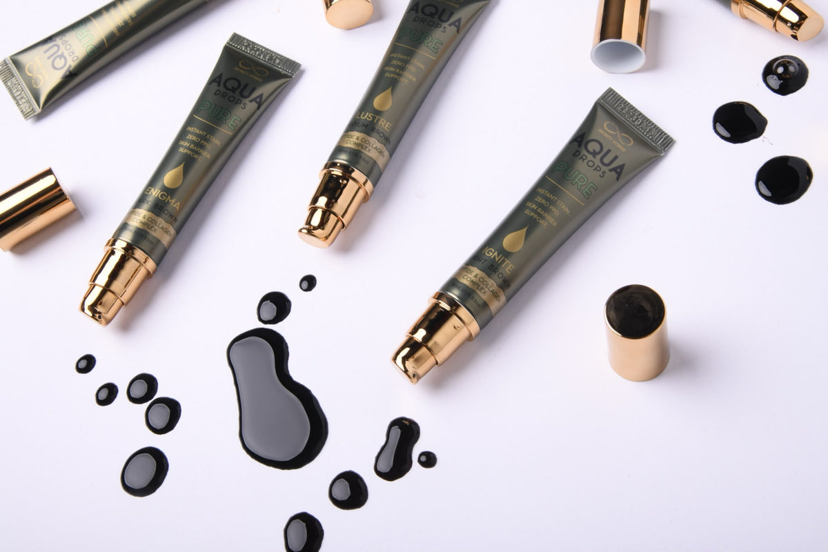 Aqua Drops® Pure Enigma CASTAÑO OSCURO · Tinte líquido de cejas sin PPD · 15ml