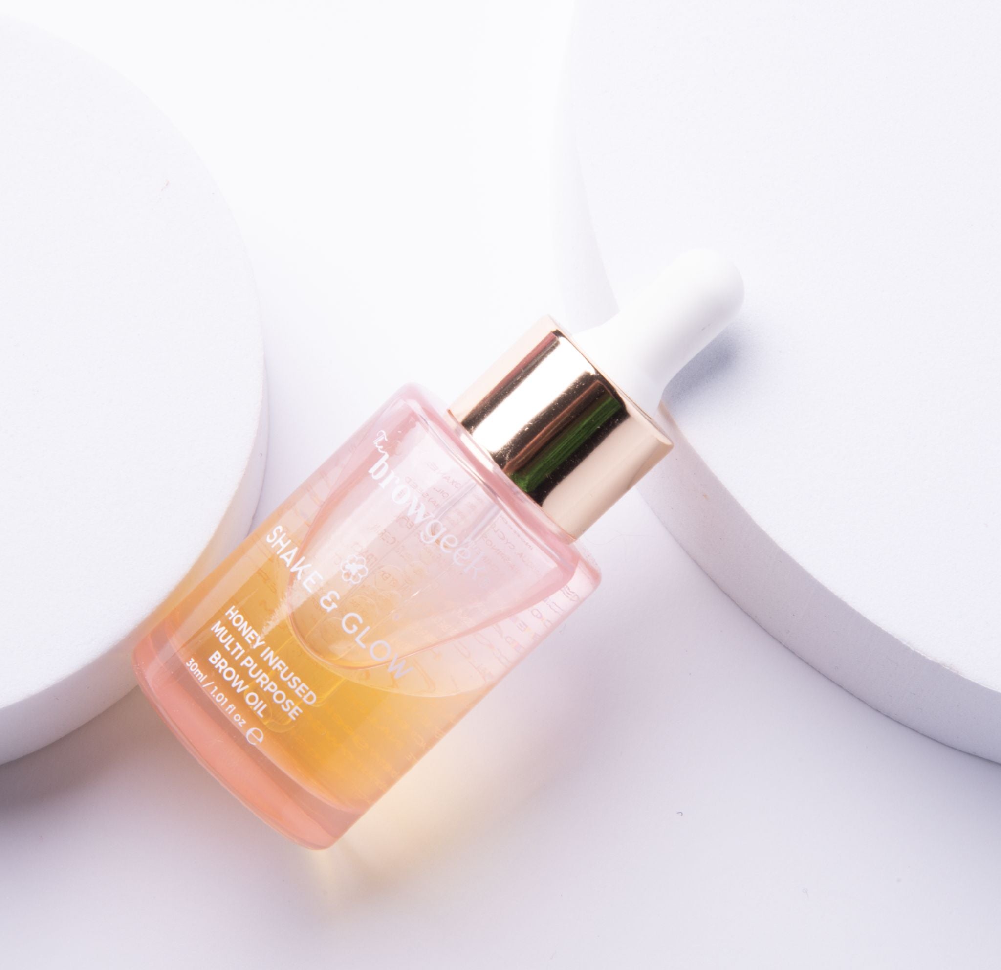 The Brow Geek Shake &amp; Glow Honey Infused Brow Oil - 30ml