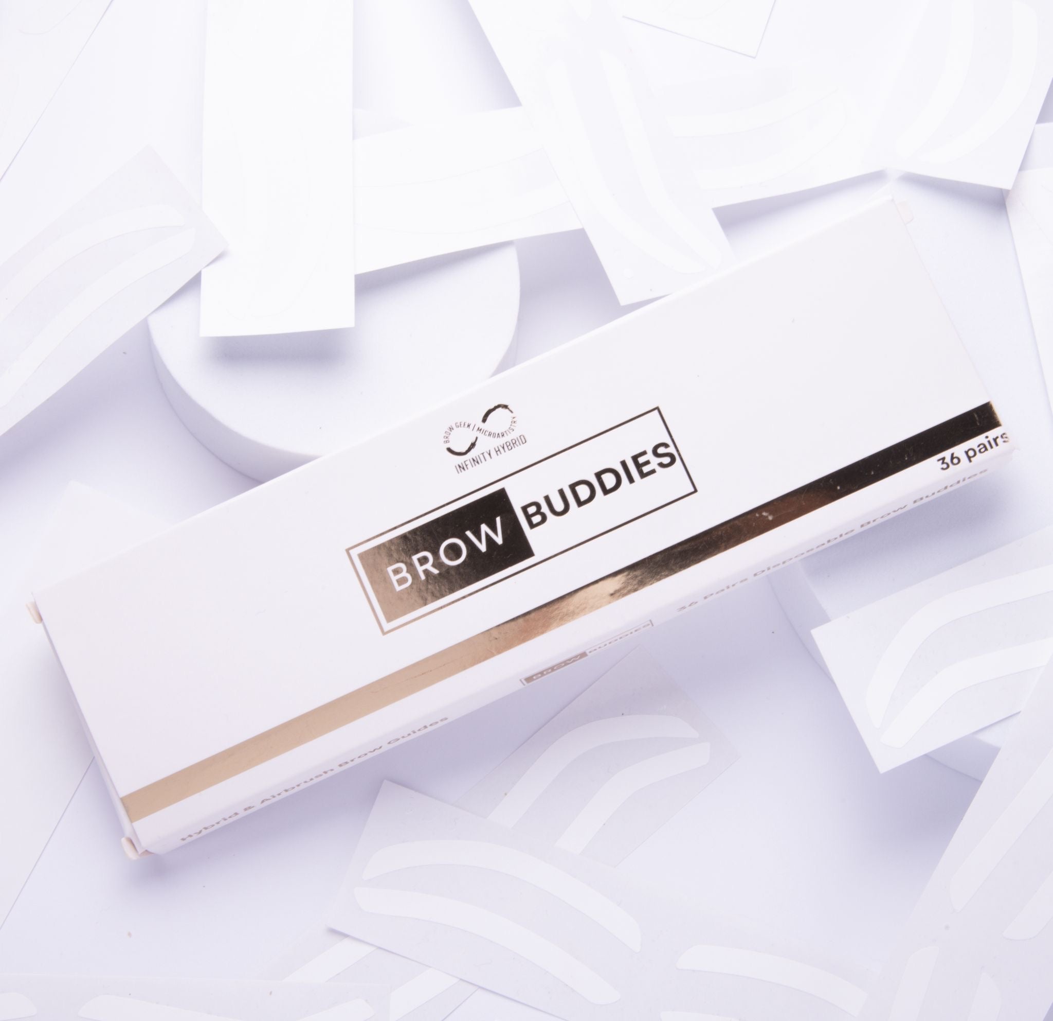 Brow Buddies® · Airbrush Stencils · Box of 36 Pairs perfect for your airbrush hybrid brow stain