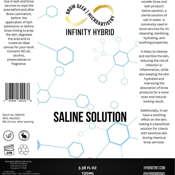 Infinity Saline Solution 100ml - Infinity Owner