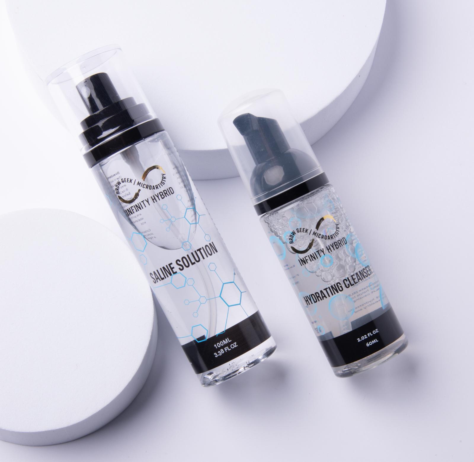 Cleanser + Saline Bundle · Pre-Tint Duo | The Brow Geek®